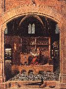 Antonello da Messina St Jerome in his Study oil painting